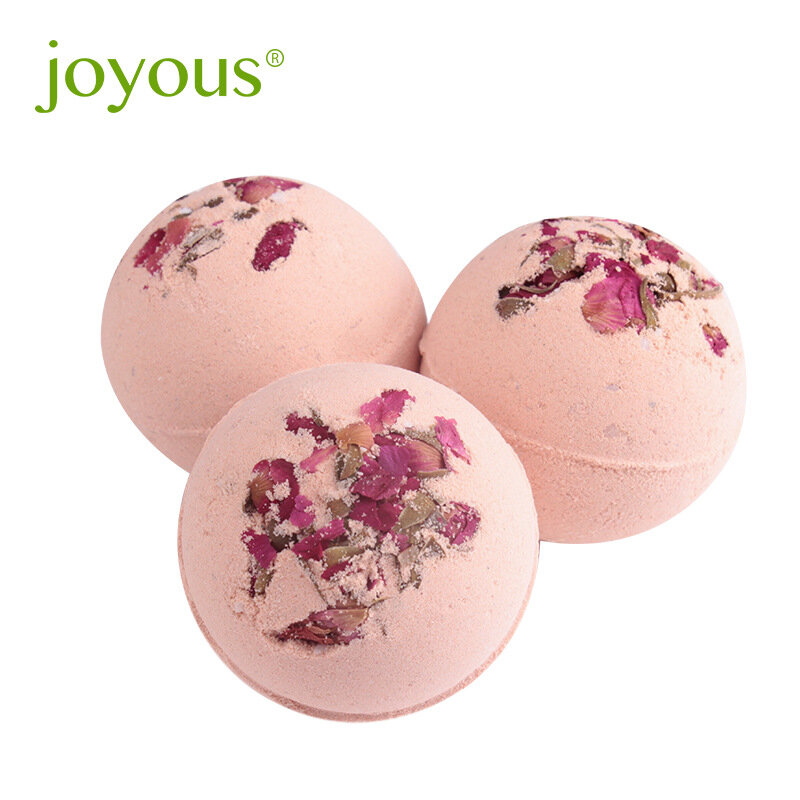 Радостный шар для ванны с розовыми пузырями, мяч для ванны с эфирным маслом, увлажняет кожу