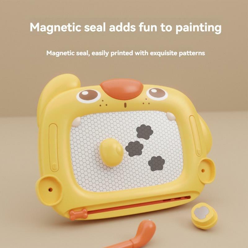 Tavolo da disegno magnetico per bambini tavolo da disegno magnetico con penna magnetica e perline apprendimento Doodle Board grande lavagna magnetica a punti