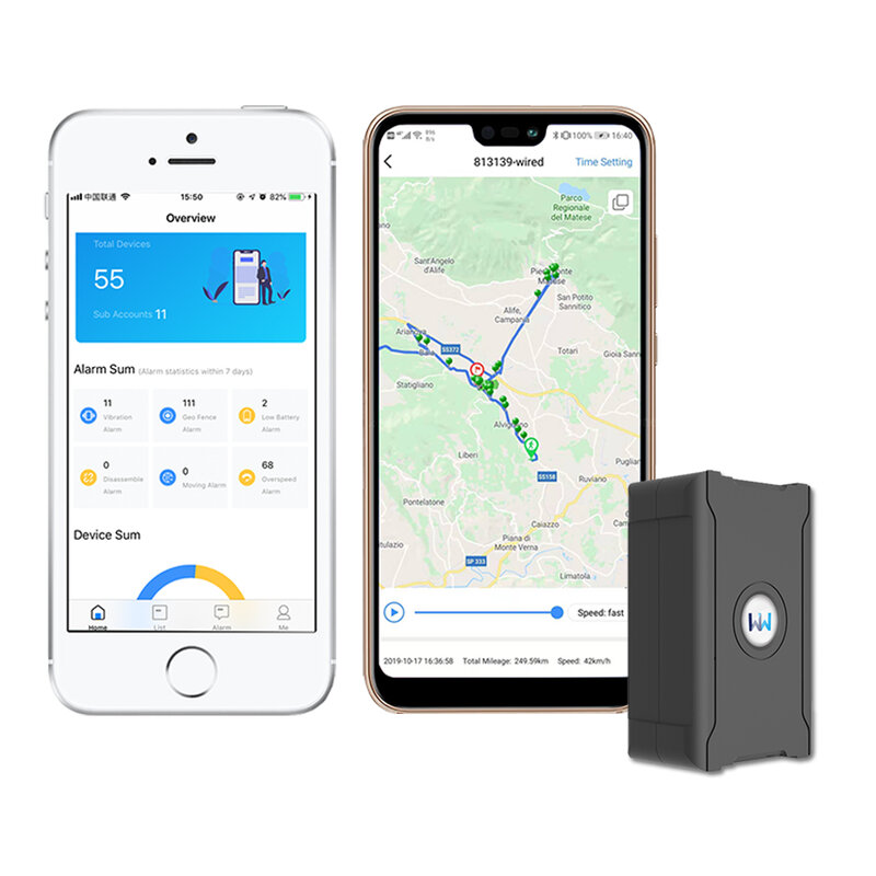 Pelacak GPS mobil tahan lama 30 hari pagar aman tanpa pengaturan APN pelacak lokasi dengan penggunaan pertama 20 persen biaya layanan