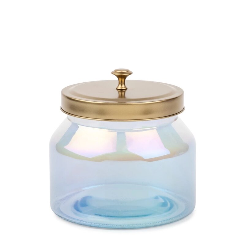 Rainbow Glass Storage Jars, 3-Piece Set