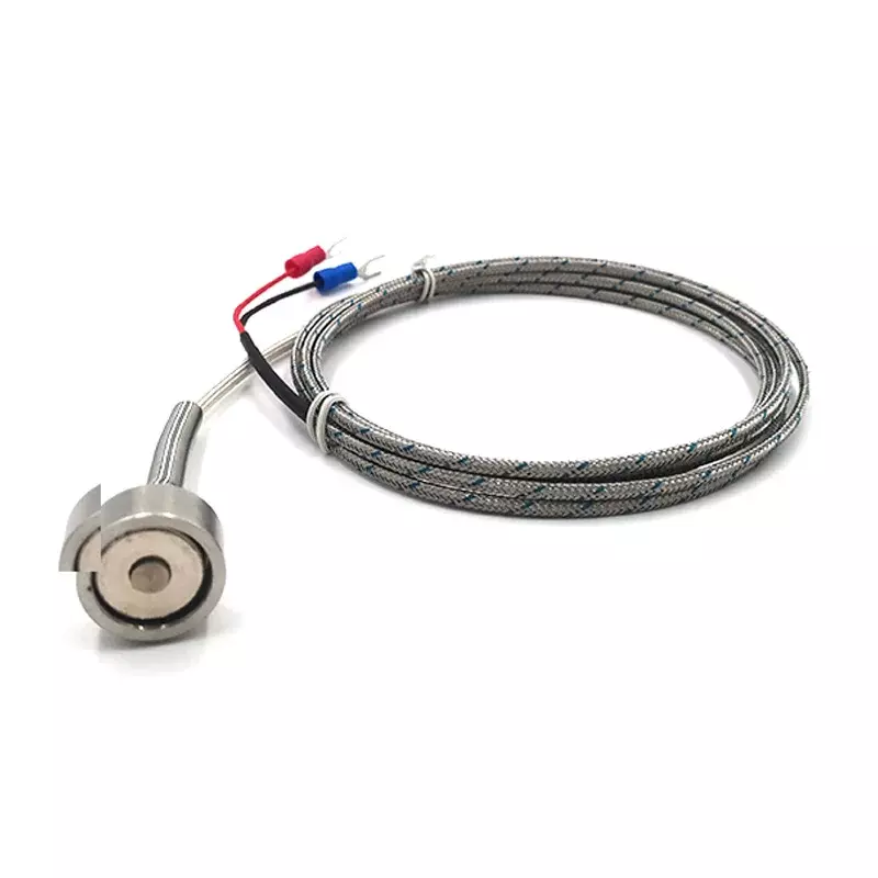 Magnetic Thermocouple Type K /pt100 -200+450 °C Handheld Surface Temperature Sensor DIA 20mm Shielded Miniature Connector