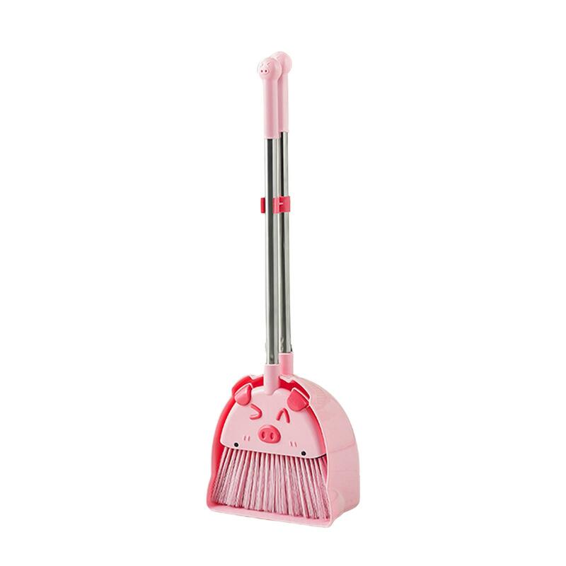 Mini Broom with Dustpan Cleaning Toys Gift Pretend Play Toy Little Housekeeping Helper Set Kids Cleaning Set for Boys