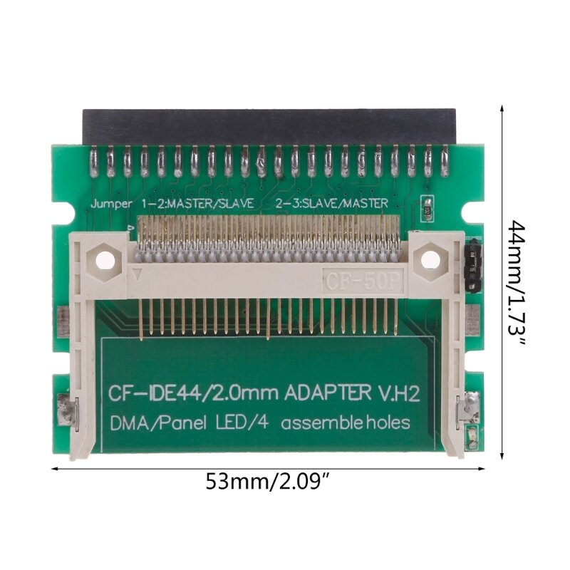 Tarjeta a tarjeta adaptadora IDE 2,5 "y 44 pines Tarjeta memoria a convertidor IDE