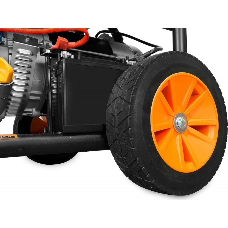 WEN-generador portátil de combustible Dual, dispositivo con Kit de rueda y arranque eléctrico compatible con carburador, color negro, 11.000 vatios, 120V/240V, DF1100T