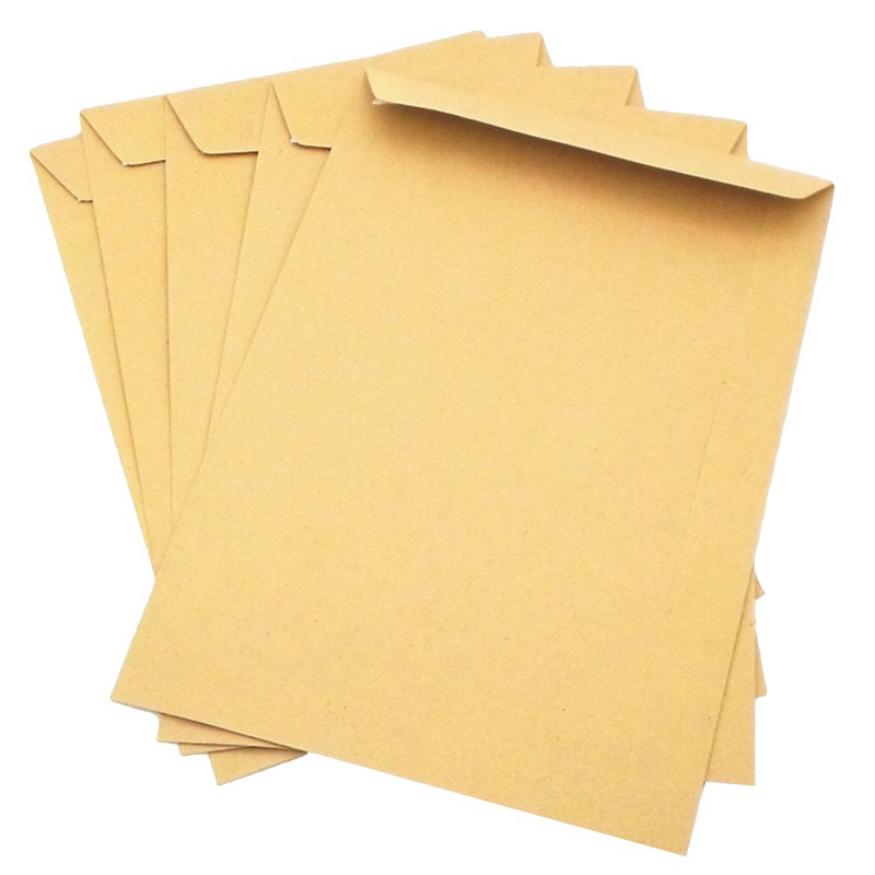 Sobre de papel Kraft en blanco para oficina, sobres clásicos de Color liso de 229x162mm, para almacenamiento de cartas, negocios y escuela, 50 piezas