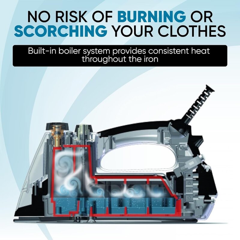 Steamer de ferro a vapor europeu para roupas, resistente a riscos, profissional, horizontal, limpador vertical a vapor, anti-gotejamento