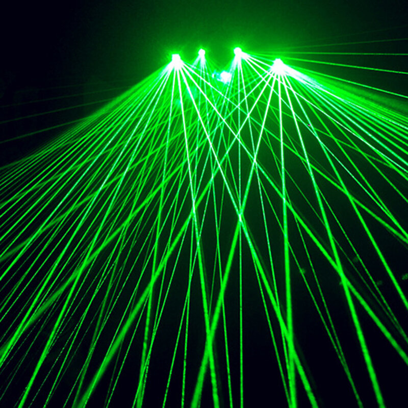Gants laser rechargeables, lampe laser 62, lumière de scène, DJ de scène, spectacles de fête, LED Shoous, vert, rouge