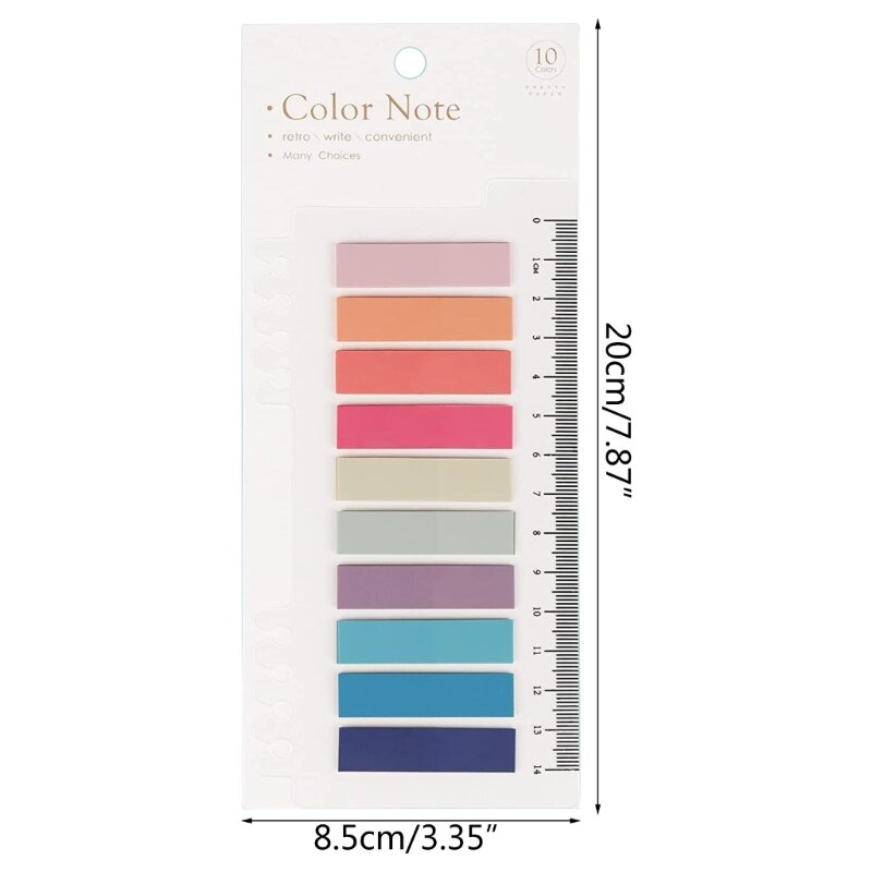 60 สีเขียนได้ Sticky Tabs, Color Page Markers โปร่งใส Sticky-Notes Tabs