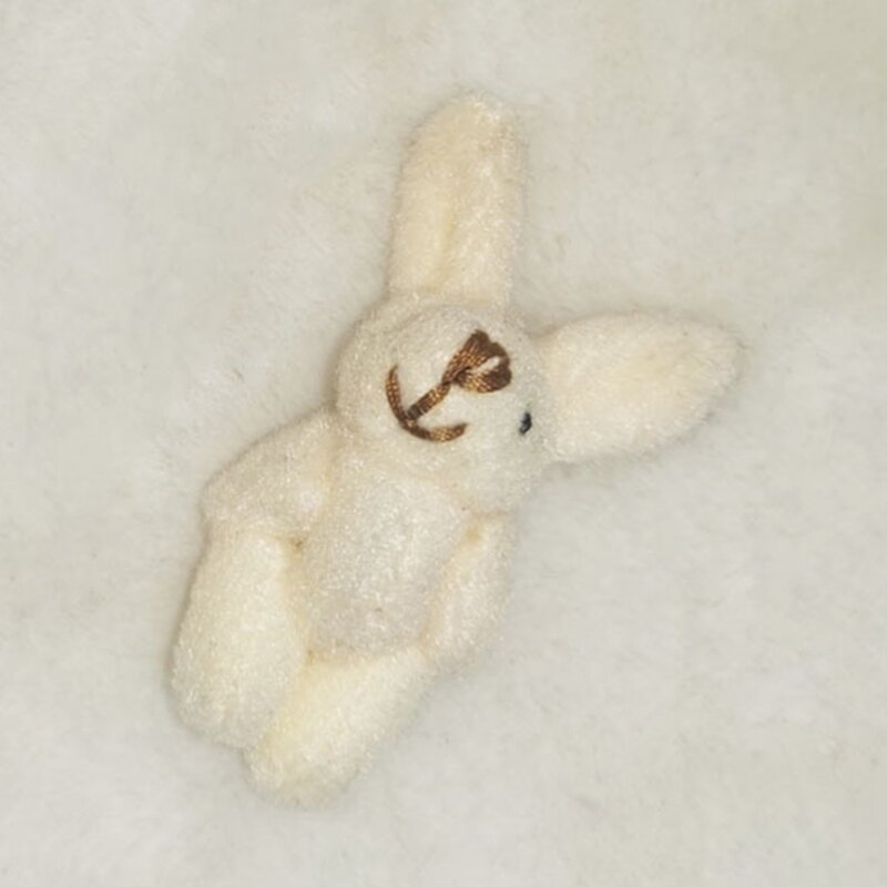 Y1UB Mini Plush Animal Tiny Joint Bunny/Gấu 1.8in Đồ chơi nhồi bông mềm nhỏ cho lễ Phục sinh
