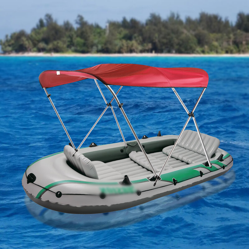 Copertura superiore per barca a 3 fiocchi copertura superiore per telaio in lega di alluminio ultravioletto con cinghie antivento regolabili accessori per barche IP85