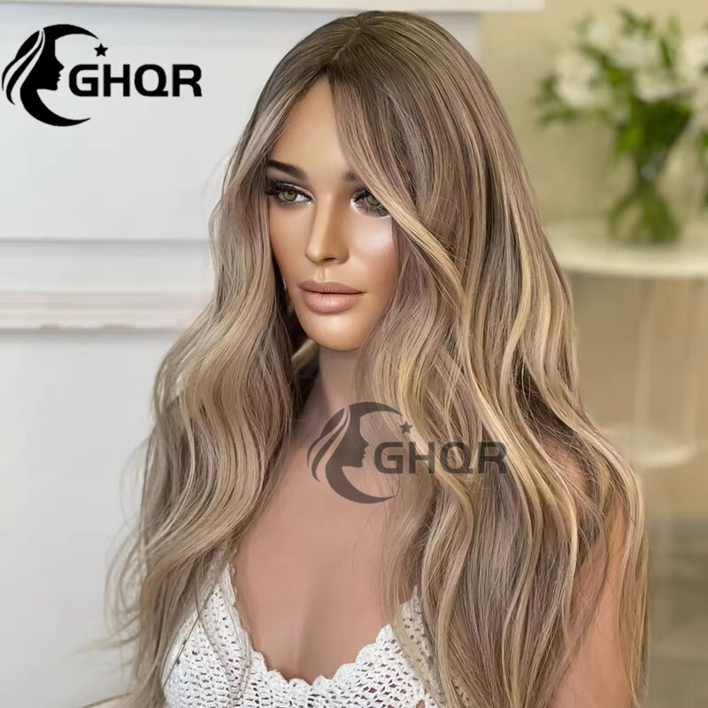 As Blonde Highlight Human Hair Lace Front Pruik Transparant Pre Placked Lace Frontale Human Hair Pruiken Full Lace Braziliaans Haar