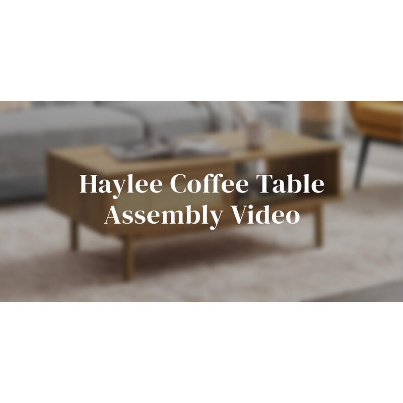 mopio Haylee Coffee Table, Modern Boho Farmhouse Small Coffee Table with Storage, Natural Rattan Living Room Tables