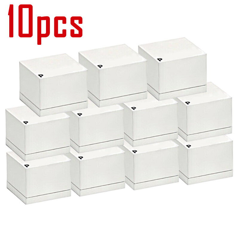 10pcs Packaging New Paper Ring Boxes For Earrings Charms Fashion Jewelry Case for Valentine's Day Gift Wholesale Lots Bulk