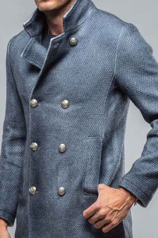 Abrigo ajustado de lana para hombre, chaqueta de doble botonadura para fiesta de graduación, trajes de boda, solo chaqueta hecha a medida, Otoño e Invierno