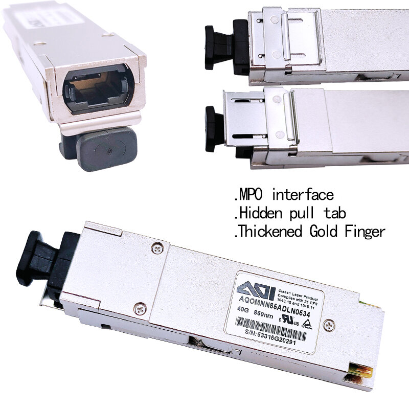 QSFP 40Gb LC MPO Transceiver Module 40GBASE-LR4 QSFP+ 1310nm 10km/20km DDM Fiber Optic Module For MikrotikOptical Equipment