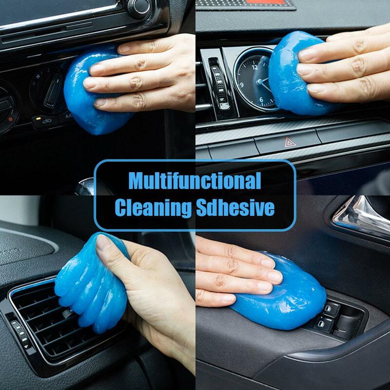 4-colours Car Cleaning Gel Reusable Keyboard Cleaner Gel Multiuse Automobile Slime Removal Gel Dirt Tool Cleaner Air Vent Dust