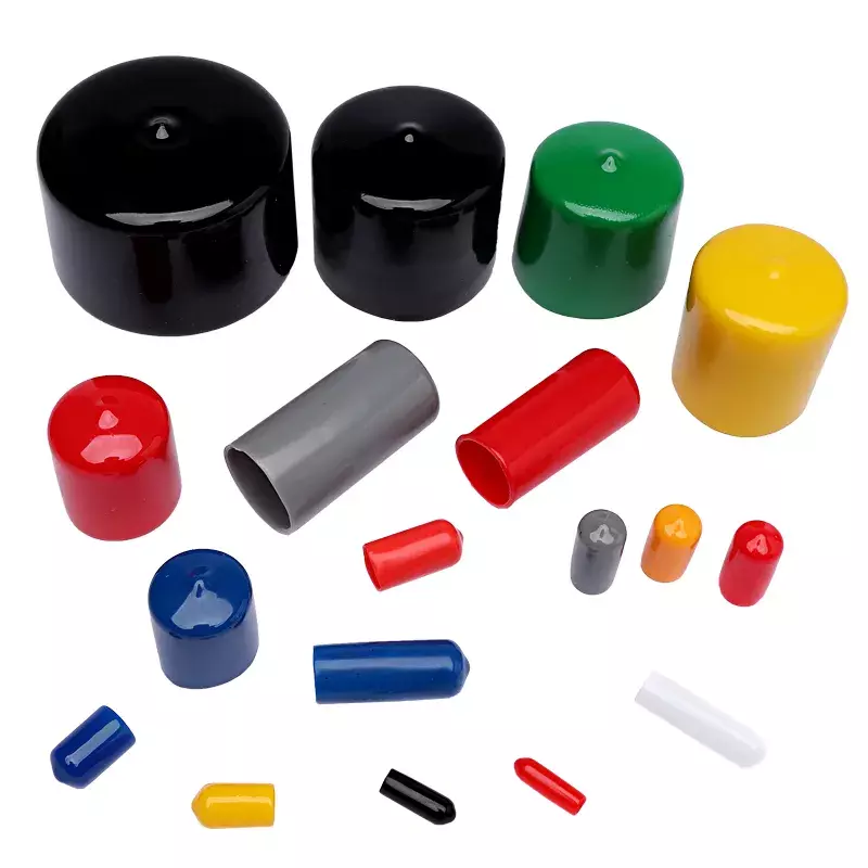 Soft Sheath Plug Stopper Rubber Cap Threaded Cover Seals Silicone Head End Caps Plastic Hole Plugs Screw Protection Sleeve Nuts