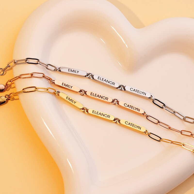 Bracelets en acier inoxydable pour femmes, 18cm, couleur arc-en-ciel, pour salle