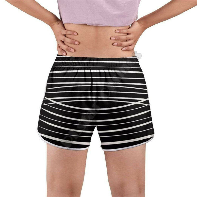 Tabby Cat Stripes Swim Trunk 3D All Over pantaloncini da donna stampati pantaloncini da spiaggia estivi pantaloncini elastici in vita