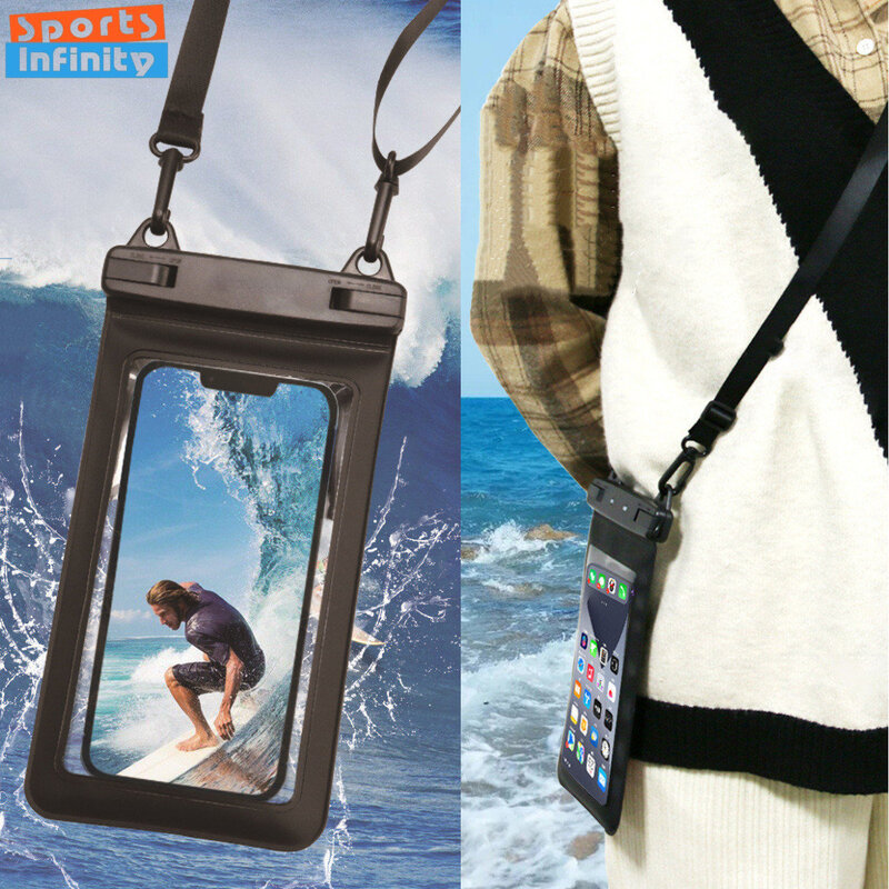 ダイビング,サーフィン,PVC用のユニバーサル防水携帯電話ケース