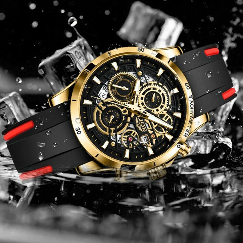 Lige neue Mode Herren Militär uhr Top Marke Luxus uhr Herren lässig automatische Datum Sport Chronograph Quarz Armbanduhren