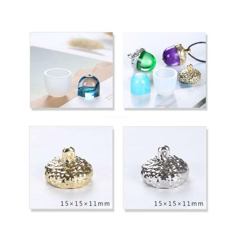 Jewelry Pendant Cap Holder Silicone Mold DIY Necklace Bakery Epoxy Resin Molds Dropship