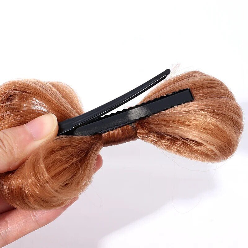 Fashion wanita Styling alat sintetis busur rambut Bun Sanggul klip rambut palsu alami busur Wig jepit rambut hiasan kepala aksesoris rambut