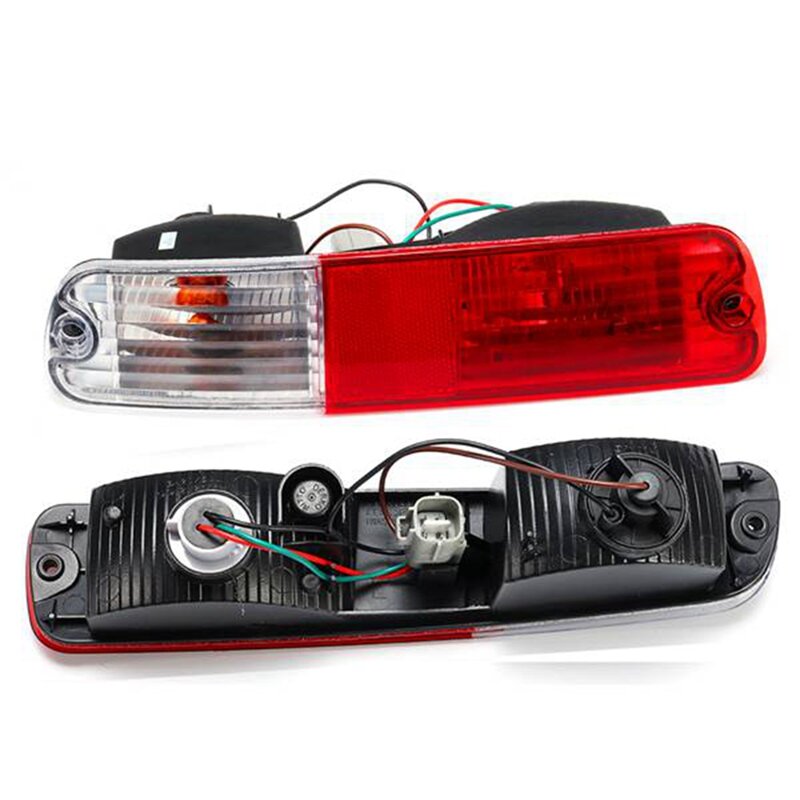 1 Pasang Lampu Belakang Reflektor Lampu Peringatan Parkir untuk Mitsubishi Pajero Montero V73 V77 02-06