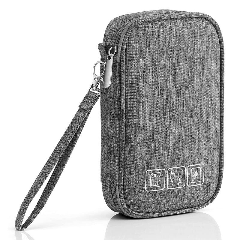 데이터 케이블 보관 가방, 휴대용 헤드폰 관리자, 디지털 가제트 여행 가방, 이중 레이어 디지털 USB 하드 드라이브 보호 가방