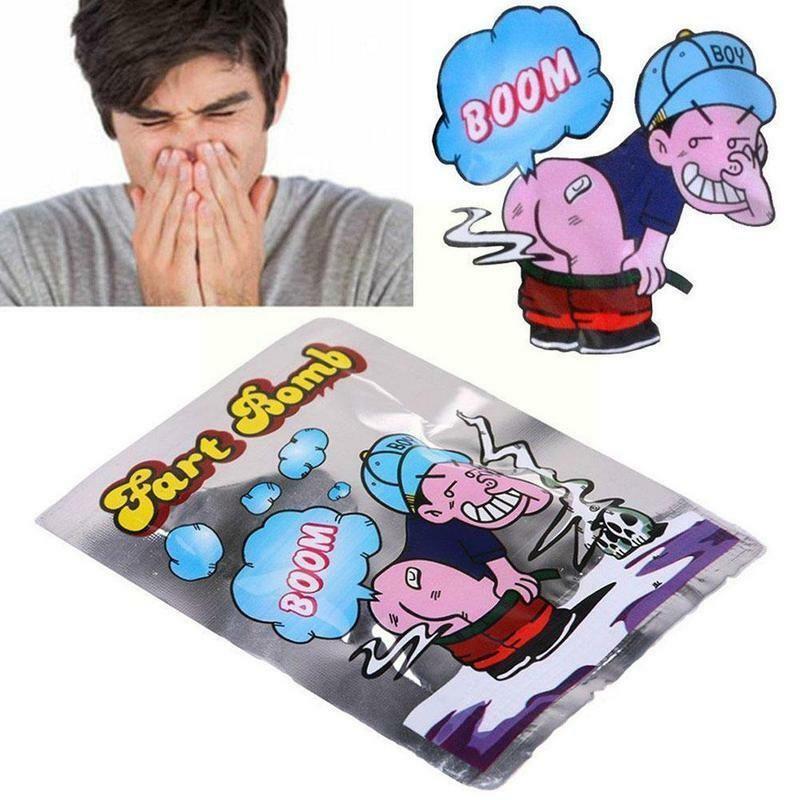 Funny Fart Bomb Bags Smelly Stink Bomb Funny Joke Tricky Day Fool's Toy Fool April Toy I0S5