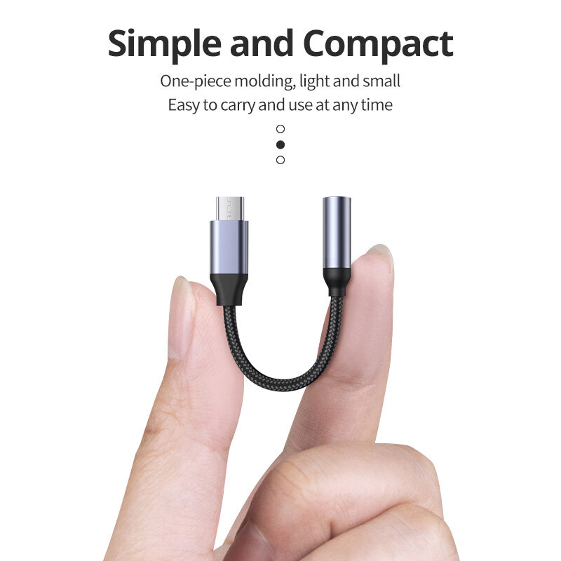 Adaptador USB tipo C a Aux de 3,5mm, Cable de Audio tipo c, 3 y 5 clavijas, convertidor de Cable de auriculares para Samsung Galaxy S21 Ultra S20 Note 20