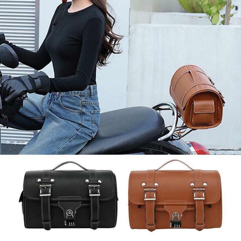 Motorcycle Tail Bag Waterproof Bike Tail Bag Luggage High capacity Backpack Luggage Saddle Riding Rear container for motorbike