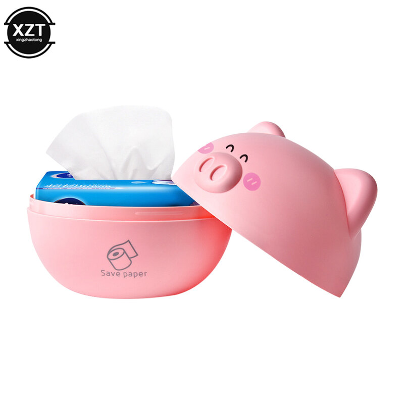 Lovely Tissue Box Plastic Toilet Paper Box Solid Napkin Holder Case Simple Stylish Home Car Tissue Paper Dispenser Napkin Holder