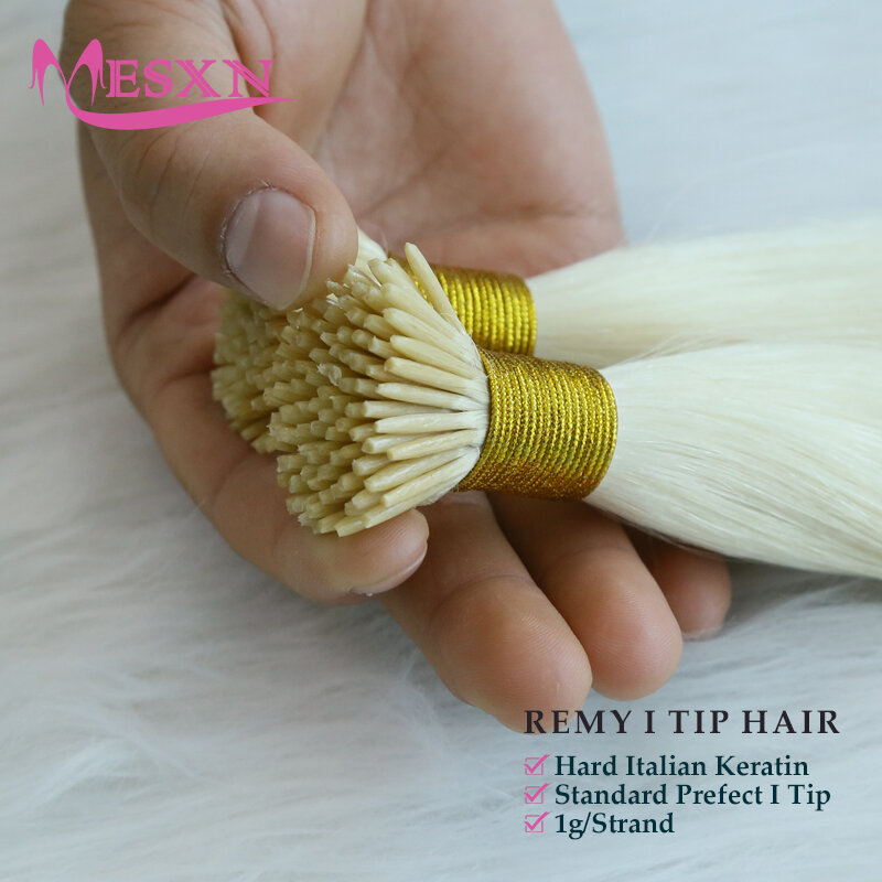 Высококачественные прямые I-образные волосы для наращивания, натуральные человеческие волосы для наращивания, кератиновые капсульные светлые волосы 14-22 дюйма