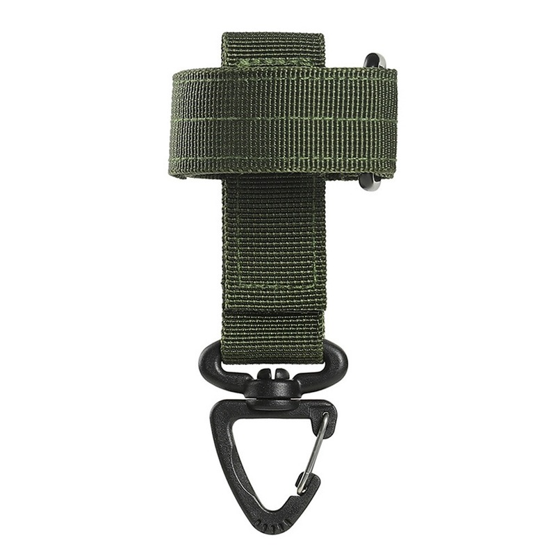 1 portachiavi da esterno Tactical Gear Clip Fixed Pocket Belt portachiavi fettuccia guanto porta corda gancio militare accessorio da esterno
