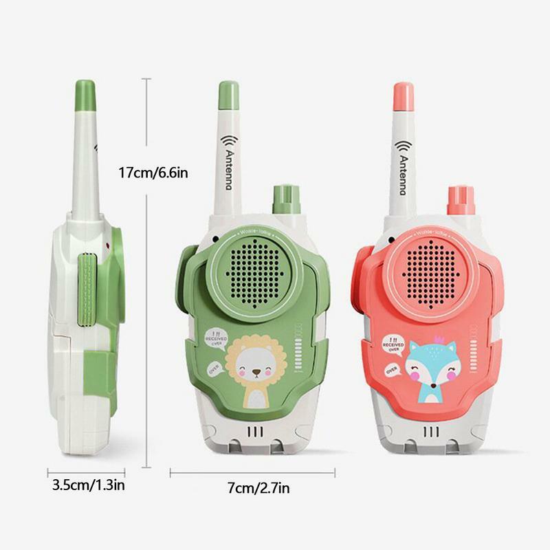 Toddler Walkie Talkies Long Range Wireless Child Walky Talky 2pcs Mini Outdoor Interphone Toy Handheld Two-Way Radio Toy For