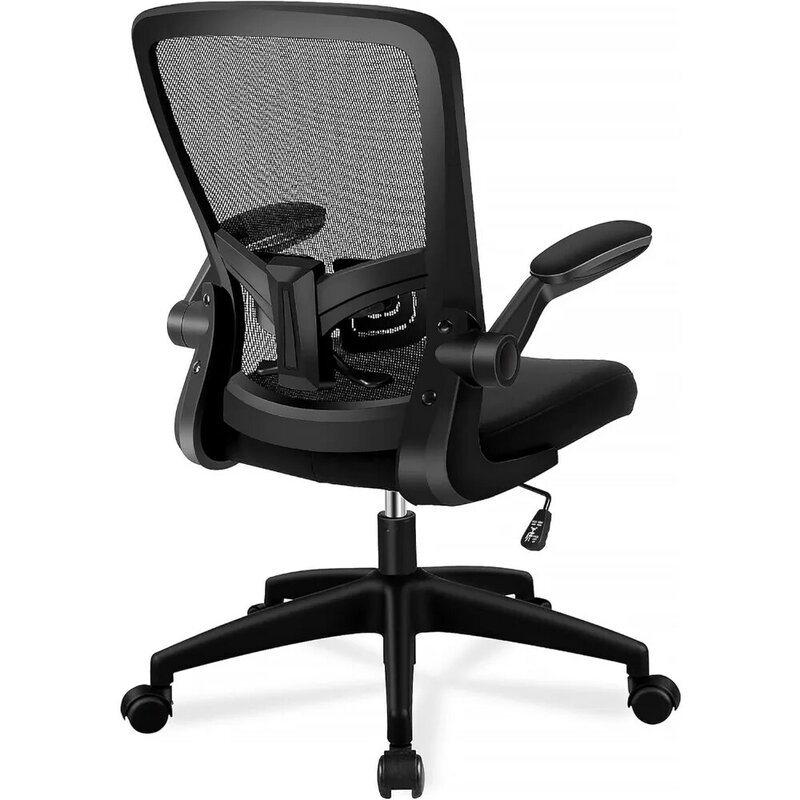 Офисное кресло, эргономичное настольное кресло с регулируемой высотой и поддержкой поясницы, вращающееся настольное компьютерное кресло с поддержкой поясницы