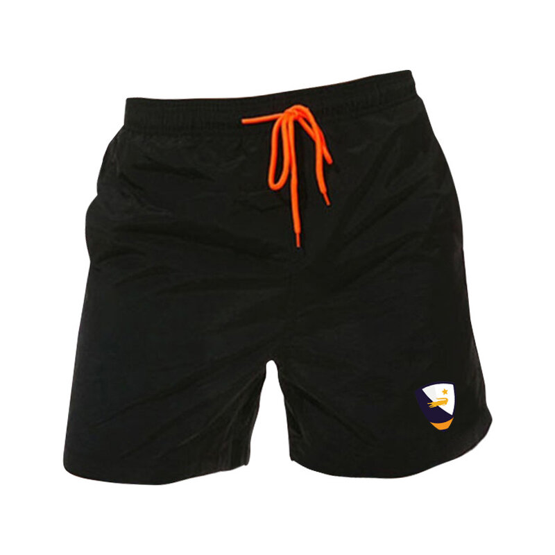 Pantalones cortos de playa para hombre, pantalón informal de secado rápido, cordón ajustable, Capris decorativos