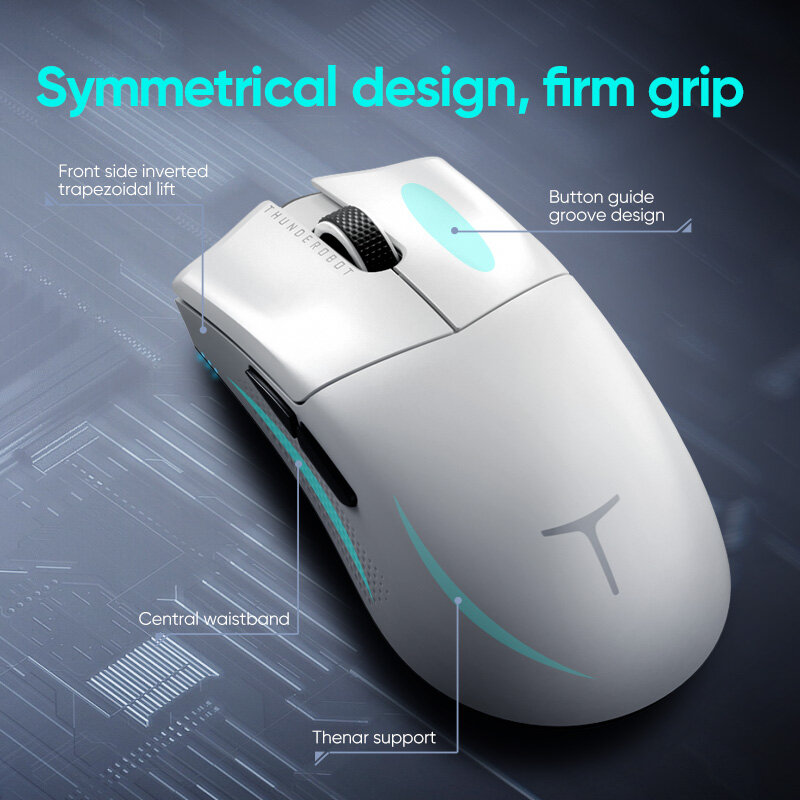 Thunderobot ML903 three-mode mouse gaming esports Wireless Bluetooth 2.4G wired 4K ultra-lightweight design PAW3395  charging