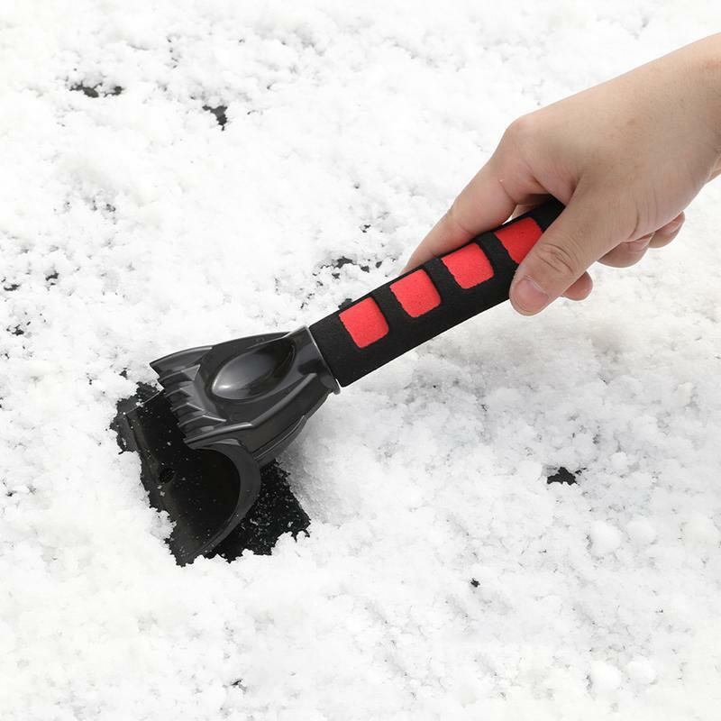 Autoruit Sneeuwschraper Multifunctionele Sneeuwverwijderingsborstel Voor Auto 2 In 1 Kop Voor Het Breken Van Ijs En Het Verzamelen Van Sneeuw Auto
