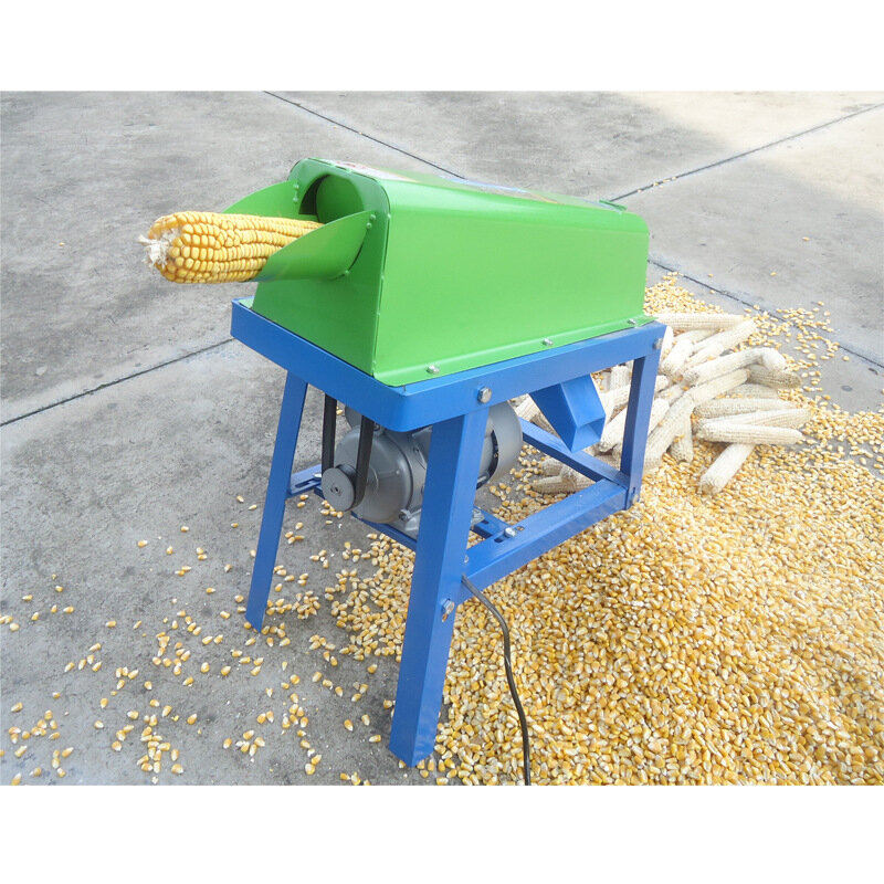 Agricultural Machinery Small Household Electric Maize Threshing Machine Fully Automatic Farm Corn Thresher Maize Sheller Tools