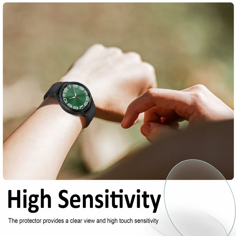 Szkło hartowane do Samsung Galaxy Watch 6 klasyczne 40mm 44mm 47mm 43mm akcesoria HD przezroczysta folia chroniąca przed zarysowaniami