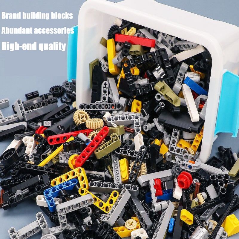 Peças Básicas e High-Tech Mixed Packaging Pieces Building Blocks, Modelo Bulk, DIY Creative Bricks Assembly, Brinquedos Educativos para Crianças