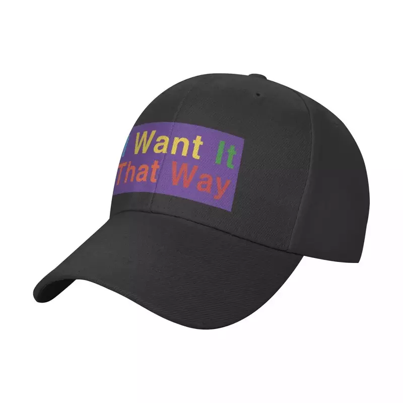 I Want It That Way gorra de béisbol para hombre y mujer, gorra Snapback, sombrero esponjoso lindo, gorra de marca