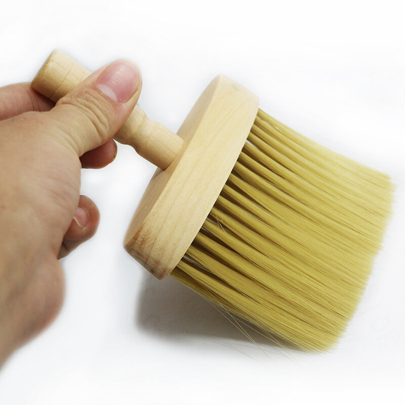 NEUE Neck Gesicht Duster Pinsel Salon Reinigung Haar Holz Sweep Pinsel Haar Friseur Haar Haarbürste Reiniger Sweep Kamm