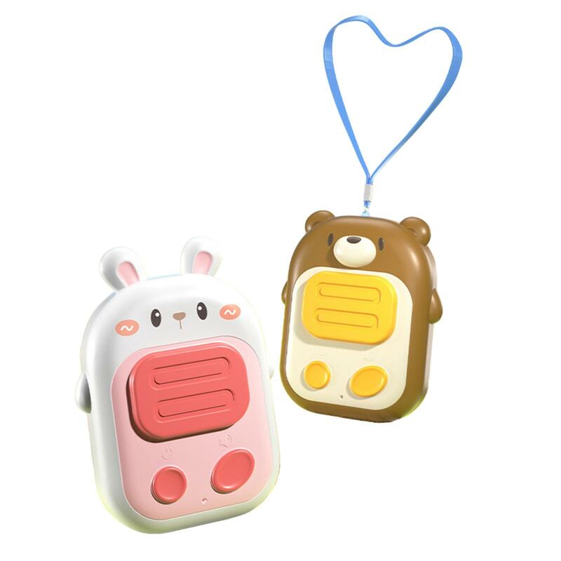 2 sztuki dla dzieci walkie-talkie Mini przenośne słodkie zabawki dla dzieci 500M duża odległość na wakacje poza domem