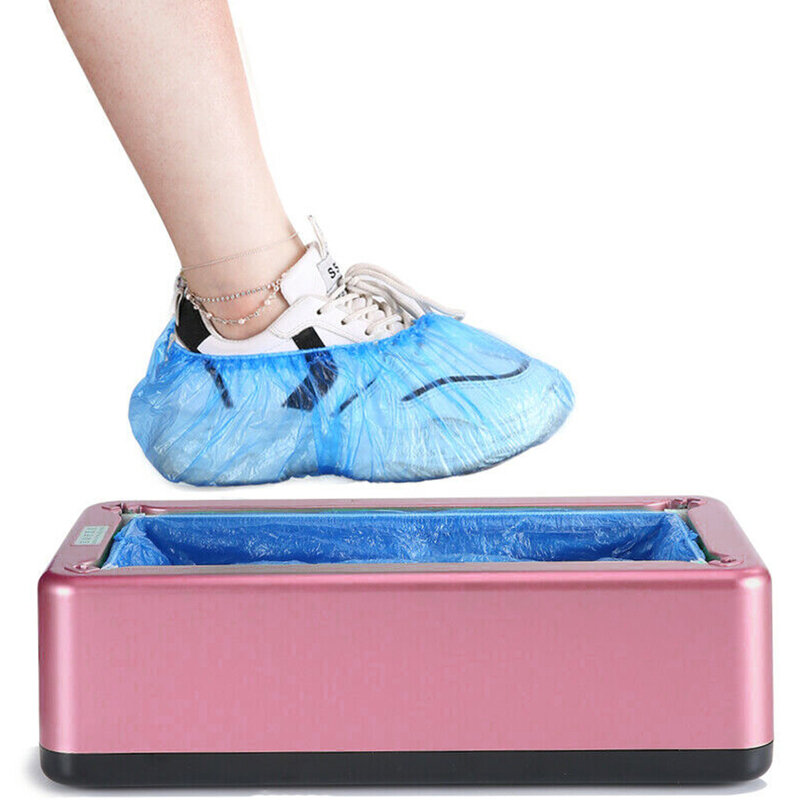 Dispensador automático de fundas para zapatos, máquina de caja desechable, película de plástico, dispositivo de caja
