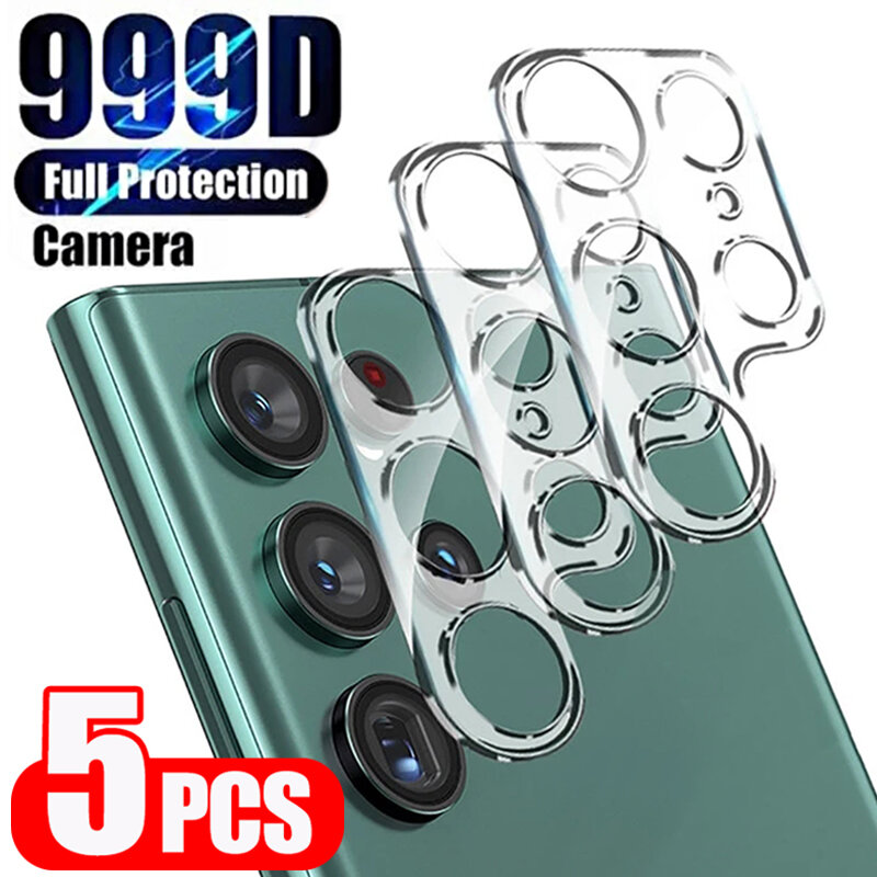 Protecteur d'objectif de caméra 3D, en verre trempé anti-rayures, pour Samsung Galaxy S23 Plus Ultra