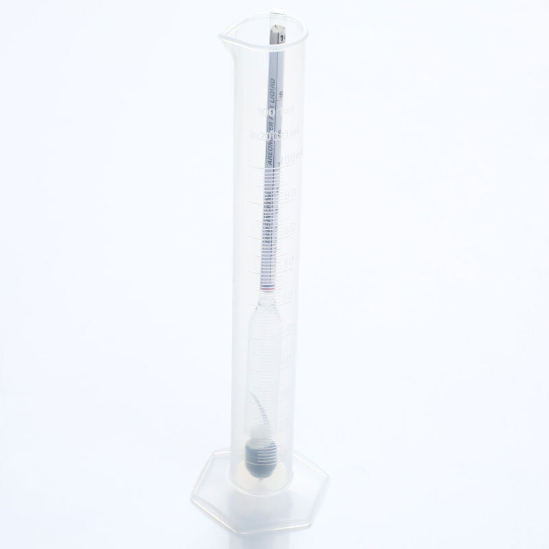 Probador de hidrómetro Vintage, juego de botellas de medición, herramientas, medidor de Alcohol