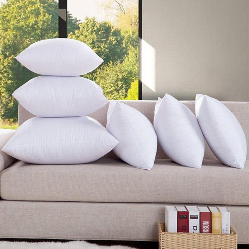 Núcleo de travesseiro acolchoado de algodão para sofá e carro, almofada doméstica, enchimento interno, macio, inserção, 18 in, 20in